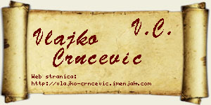 Vlajko Crnčević vizit kartica